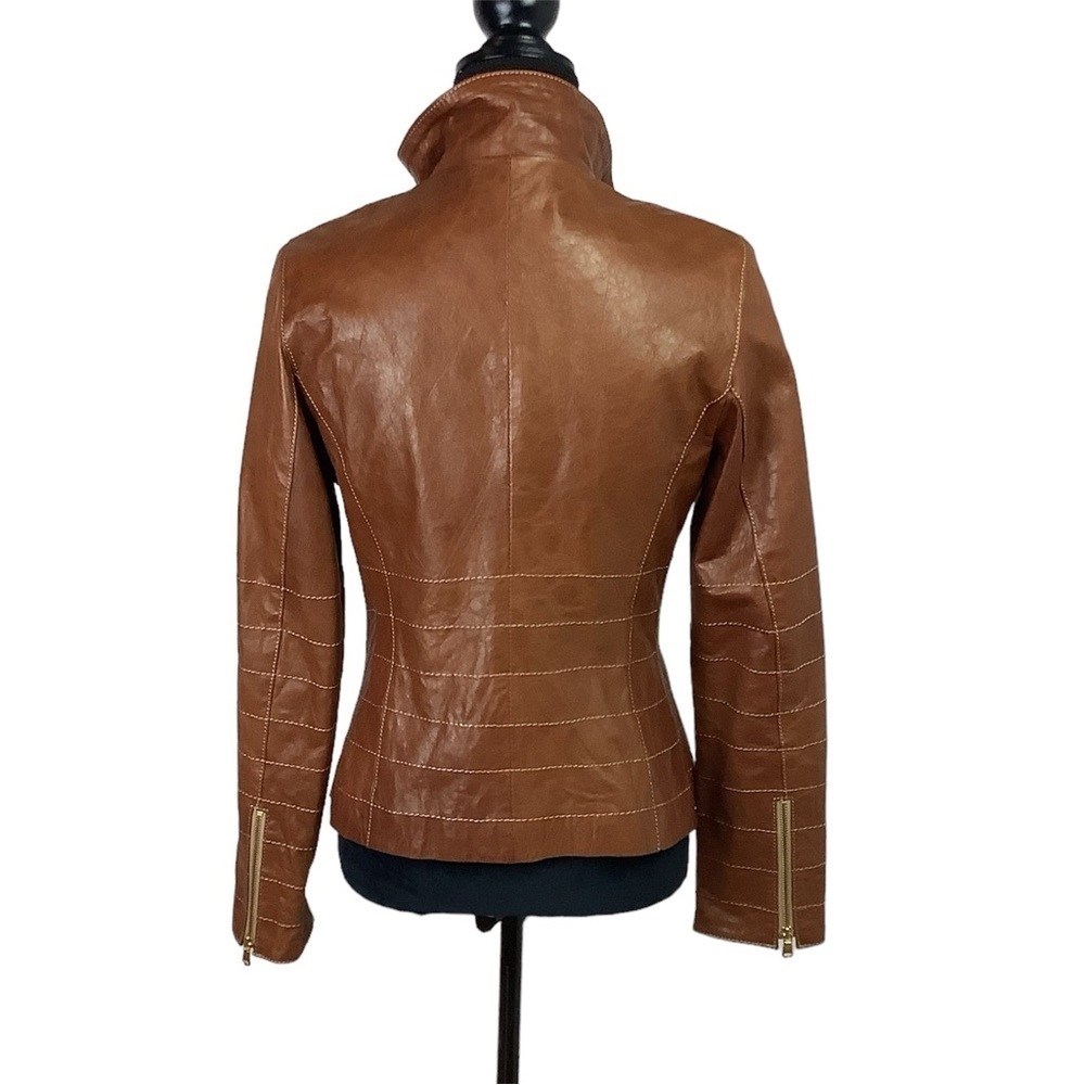 MOTO LAMB LEATHER JACKET from PANTERREZ - Picture 7 of 14